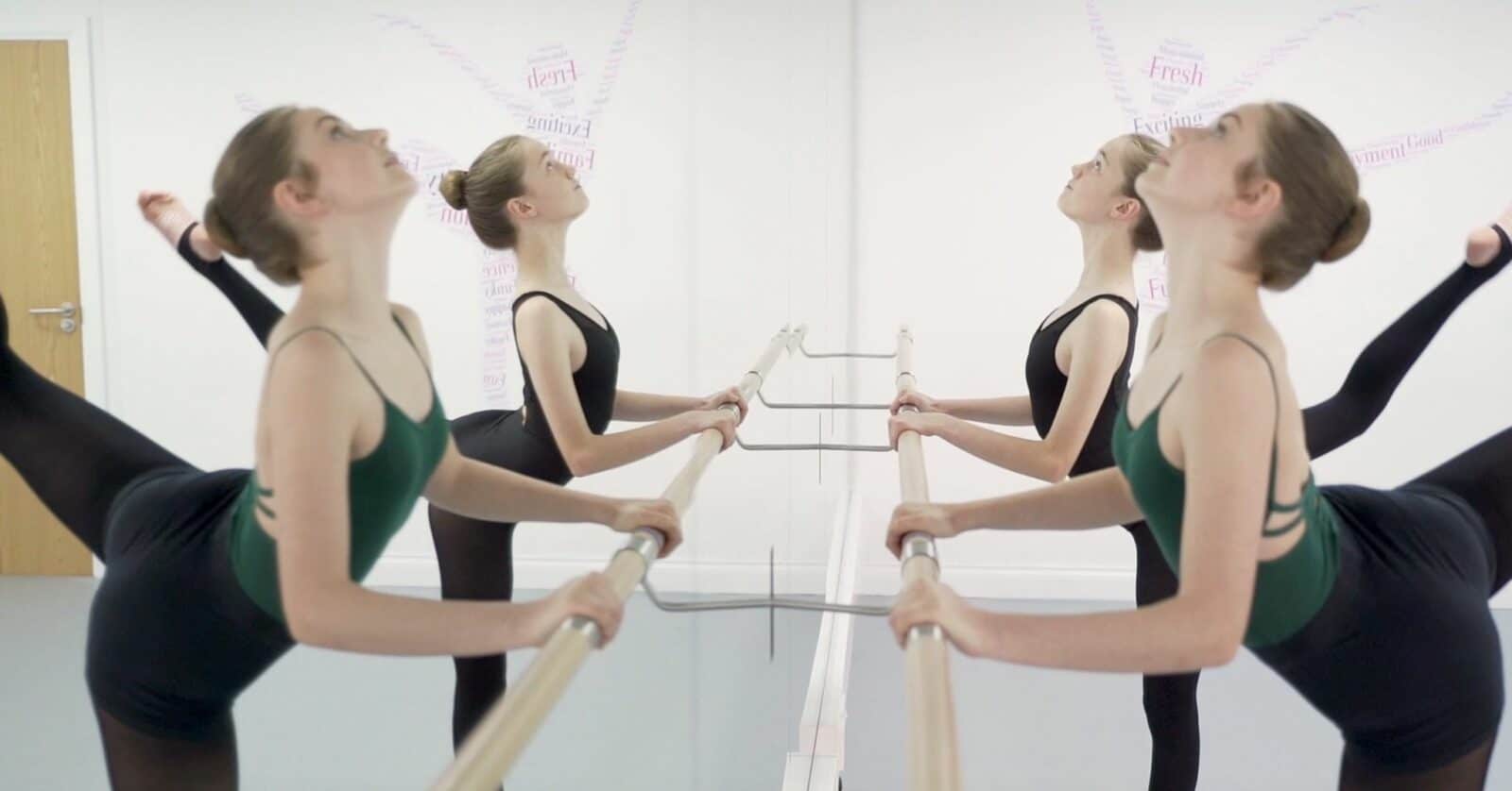 Ballet barre work in Fonteyn studio